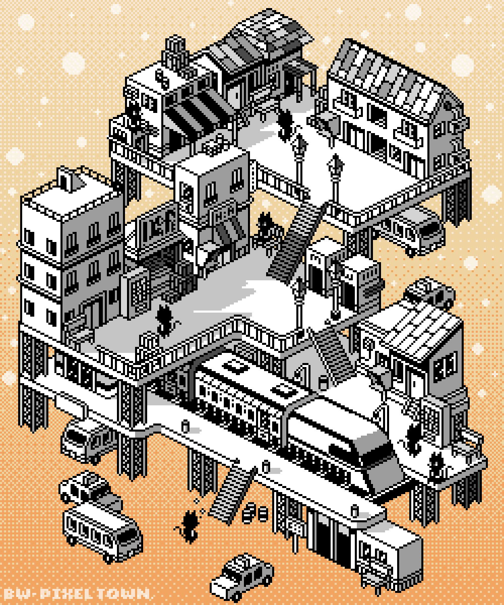 D2ZCreator's tweet image. GM HAVE A GOOD DAY TO YOU👾💕 
✨New Drop on @exchgART✨ 
👾🌕BW - Pixel Town🏡 👾 
Reserve price 1 $SOL ◎ 
Tick Size 0.2 $SOL ◎ 
Pixel Art Size : 1,000x1,200 
Original Art Size : 250x300
Pixel Art By D2ZCreator 
⬇️Link Below⬇️
exchange.art/single/8SoQnsn…