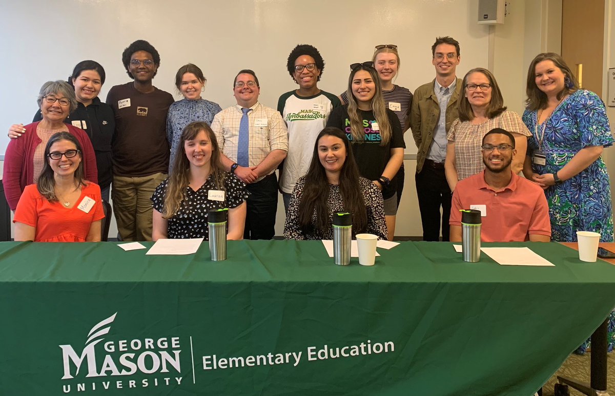 This past week I had the opportunity to be a panelist for <a href="/MasonCEHD/">George Mason CEHD</a> for their Alumni Teacher Panel. We shared advice, discussed planning and preparing, classroom management, and much more. Excited for all rising educators!