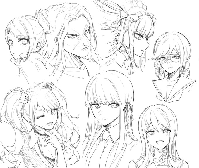 無印ロンパガールズの落描き 