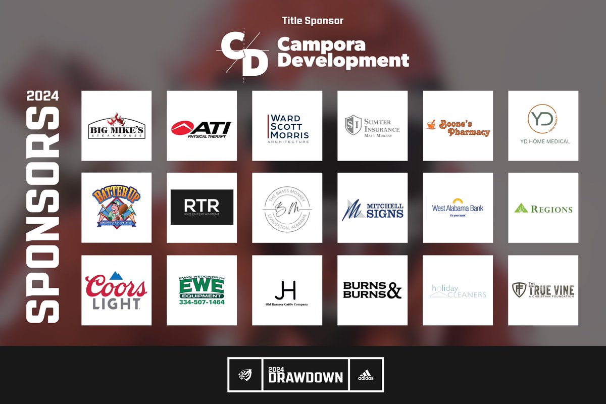 Huge shoutout to our 2024 Drawdown sponsors! We’ll see you all tonight at 6:30 inside Campora Athletic Complex!