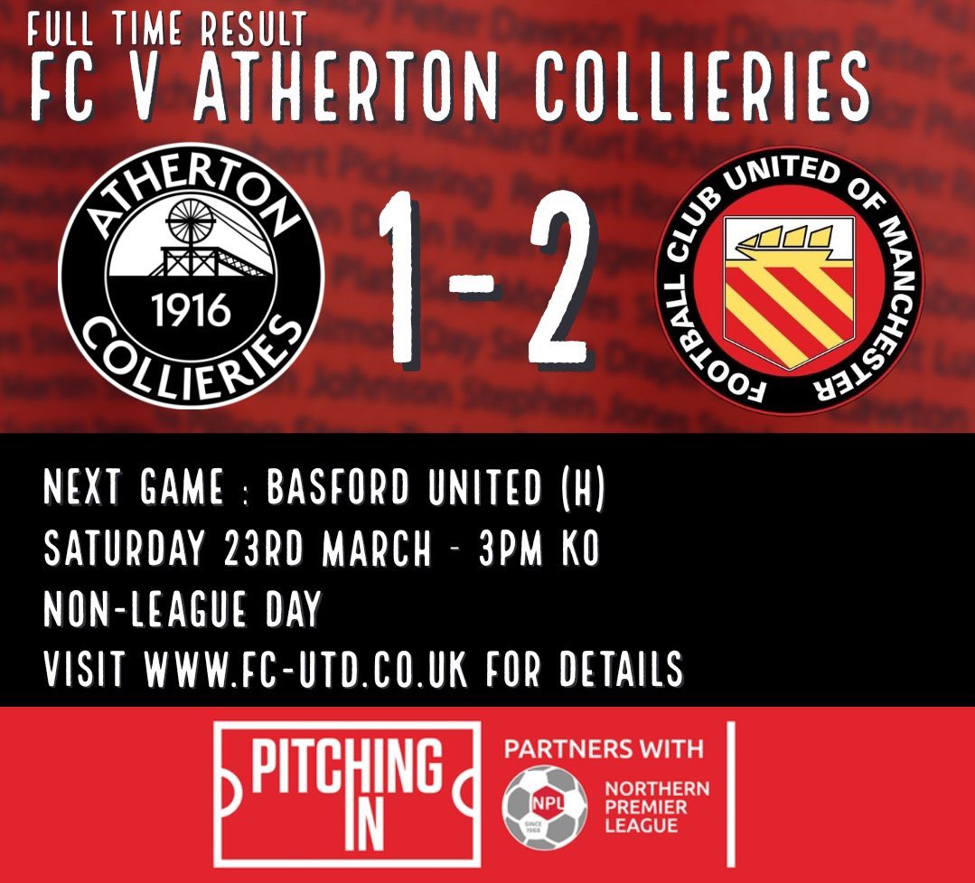 Much-needed win for @FCUnitedMcr today. The game itself won’t live long in the memory but who cares … the most important thing was the three points. Let’s hope we can kick on now and end the season on a positive note.