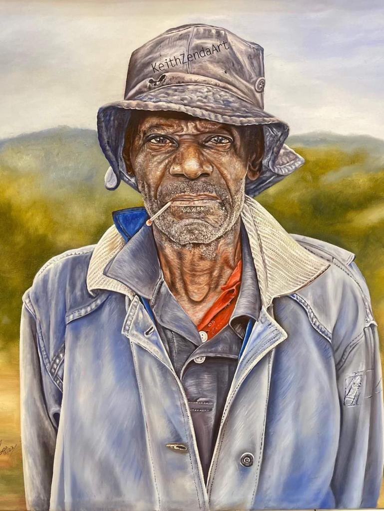 Malume (Old man) Oil on canvas Size:140x160cm This painting is one of my best work up to date.