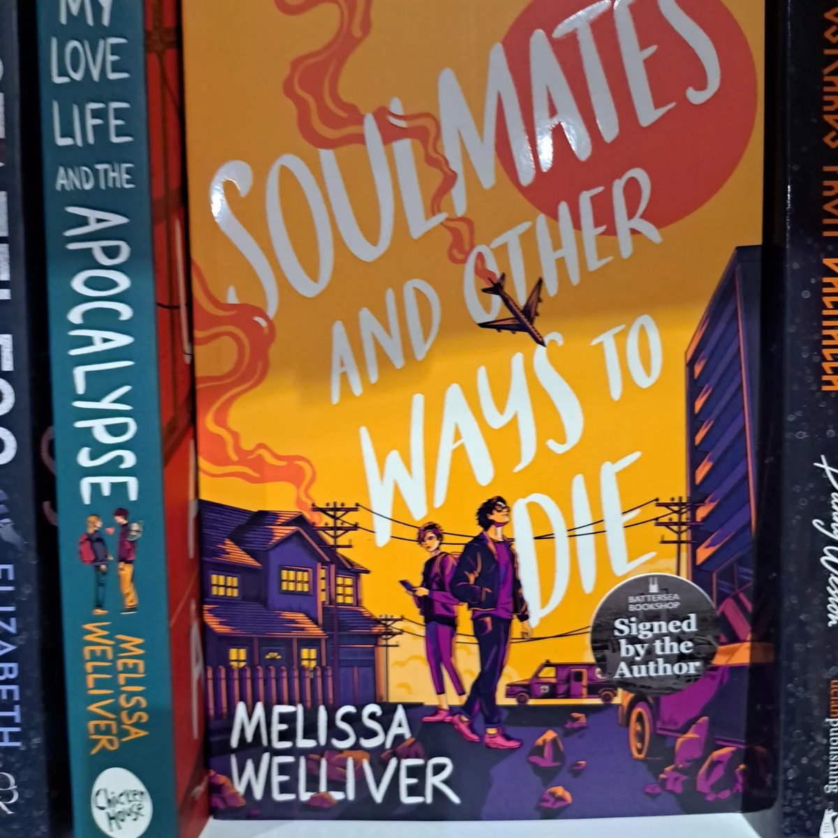 Thanks to @melliver for coming in yesterday and signing copies of her new book Soulmates and Other Ways to Die! @chickenhsebooks  #signedbytheauthor #batterseapowerstation #batterseabookshop #Battersea #londonbookshops #indiebookshop