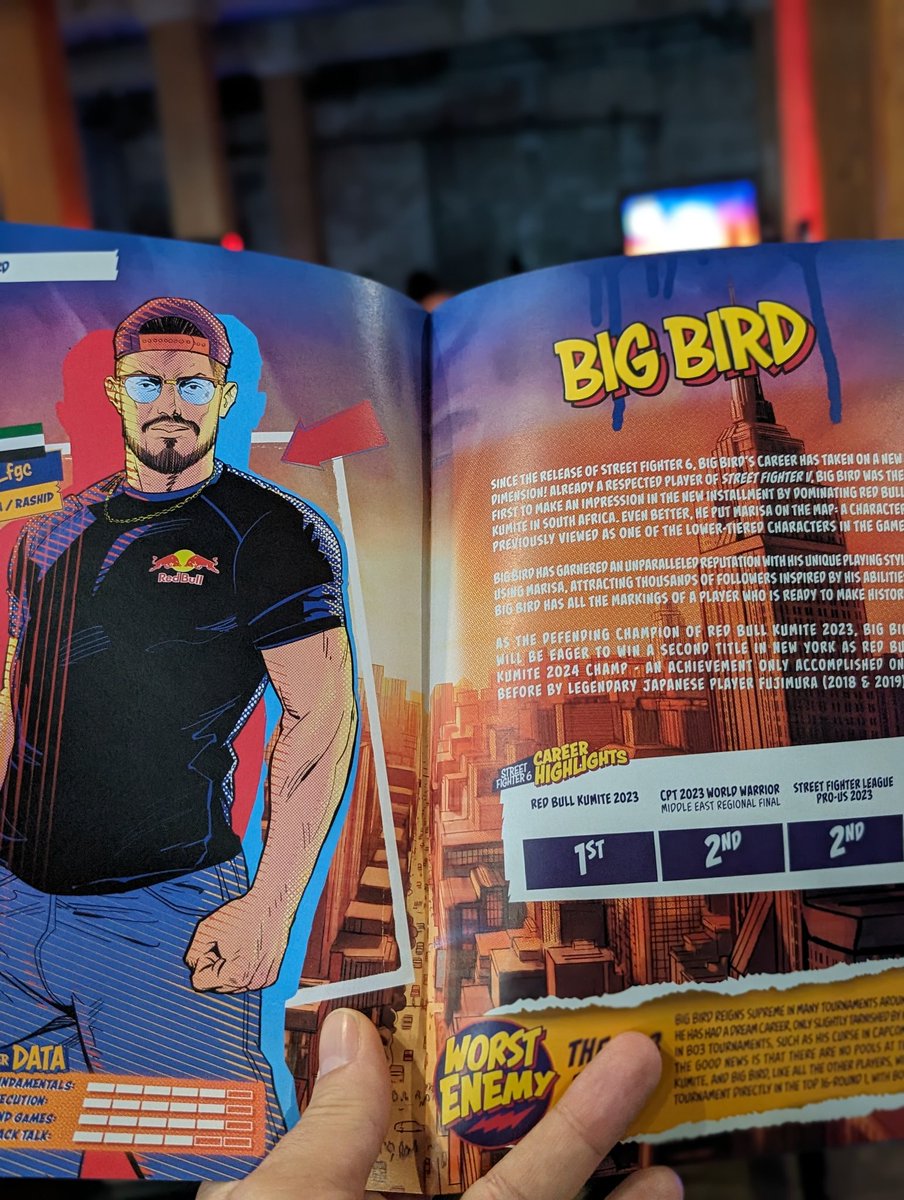 GDorison's tweet photo. [RED BULL KUMITE]

Voici le comic book officiel de l'événement 😍
Free Download : https://t.co/yGypkKrAmQ

➡️ Tout le lore
➡️ Fiches joueurs et talents
➡️ Tous les plannings

A LIRE ABSOLUMENT 🔥 https://t.co/Sd5IyoLsWh