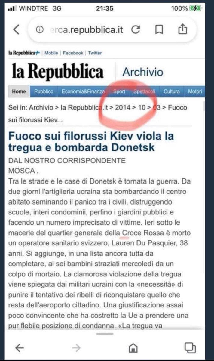 ‼️Mi sento in dovere di riportare questo articolo di Repubblica e che consiglio a chi non lo ha di salvarlo e tenerlo come una reliquia!
In questo articolo c'è IL MOTIVO dell'intervento Russo (in estremo ritardo purtroppo)! Quando gli schiavi dei  nazi-satanisti parlano di