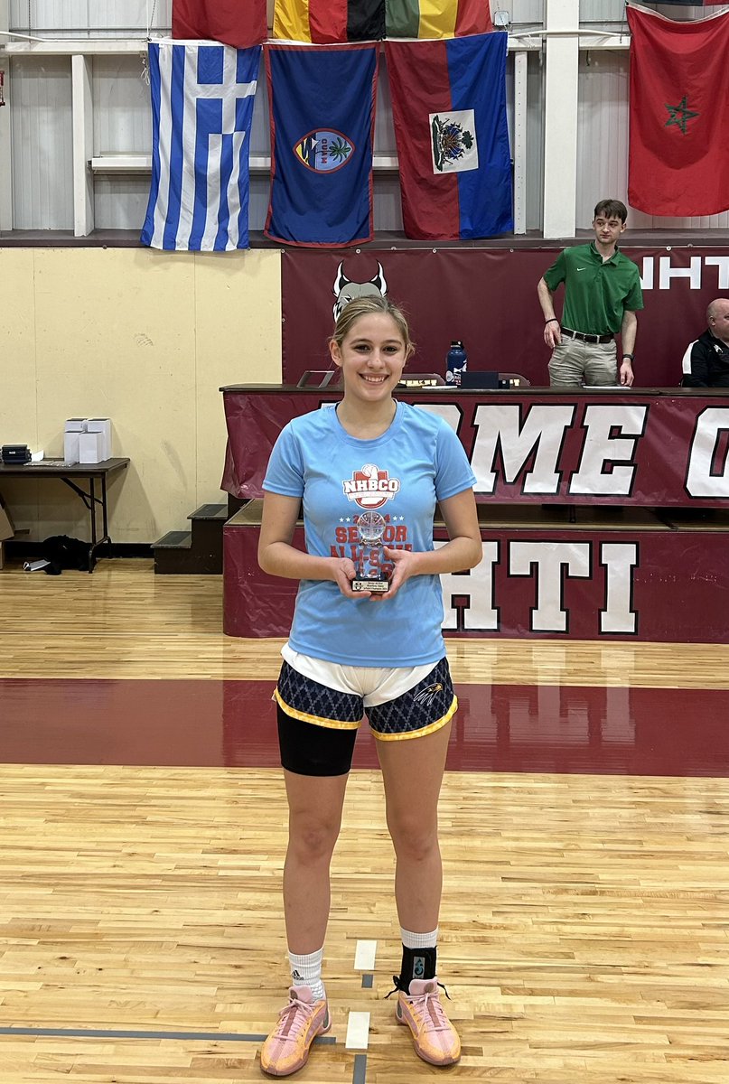 NHBCO D1-D2 senior all star game 3point shooting champ- Juliet Tarsa- Bow High School