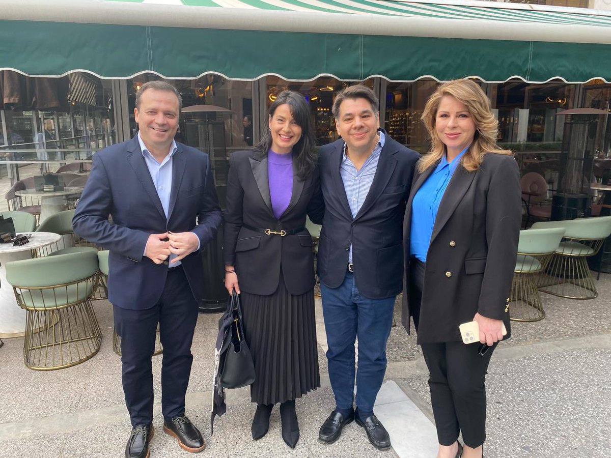 Great discussion yesterday with MPs Thanasis Lioutas, Katerina Papakosta, and Marina Kontotoli on how they are meeting the needs of their communities in the Greek Parliament.