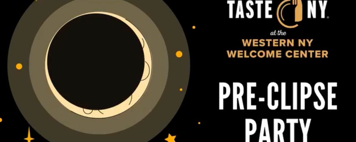 Looking for more fun ways to bring in April's Solar Eclipse?🥳☀️ Celebrate with Taste NY and other local vendors at our pre-eclips party on Sunday, April 7th from 1-4pm at Western NY Welcome Center.