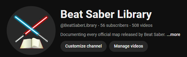 BeatSaberLbry's tweet photo. We've passed the 500 video mark! @krueger_vr  @BeatSaber https://t.co/MQROTO2esC