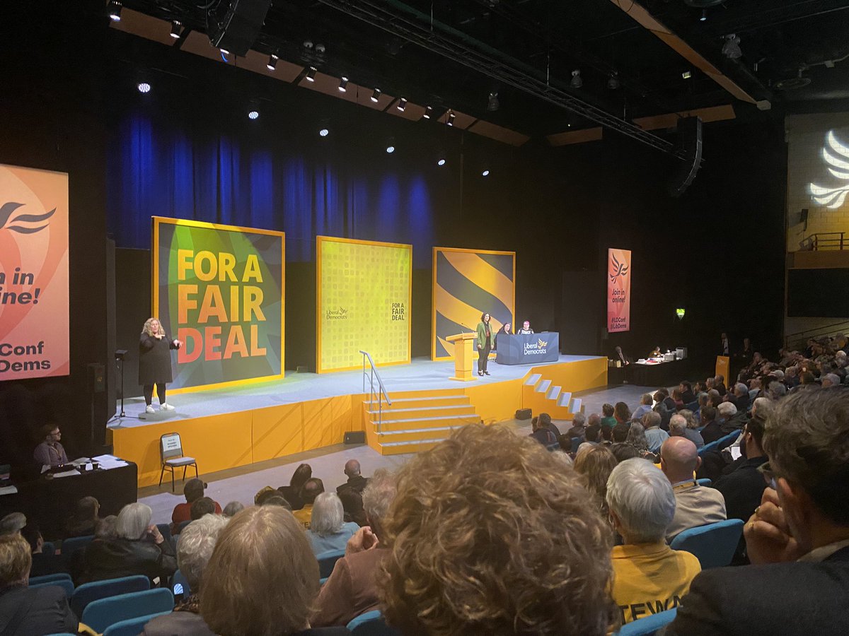 .@LaylaMoran delivering one of the best conference speeches I’ve heard, outlining why we need a ceasefire and urgent action to tackle the crisis in Gaza now. #LDConf