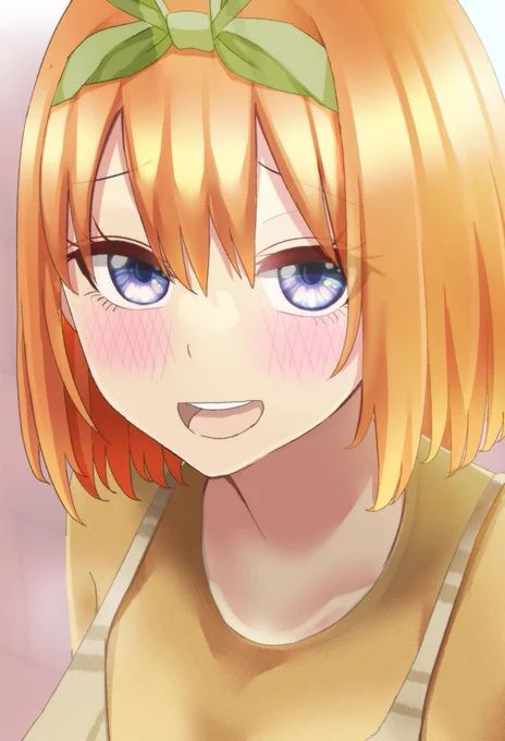 Now it's time for night painting.I was asked to draw Yotsuba, and maybe Freelen or Fern 