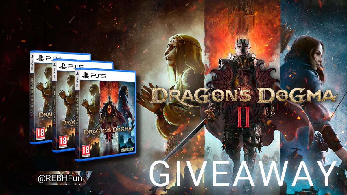 REBHFun's tweet photo. لأنكم غالين 🖤
جبت لكم سحب على 3 نسخ للعبة المنتظرة 
Dragon's Dogma 2 أو قيمتها 70$ دولار 
الشروط سهله جدًا:

- رتويت للتغريدة
- متابعة حسابي وحساب @MreGame 
- كتابة أسم المنصة اللي تبغاها

السحب يوم الخيمس وبالتوفيق للجيمع https://t.co/dfUSlish86