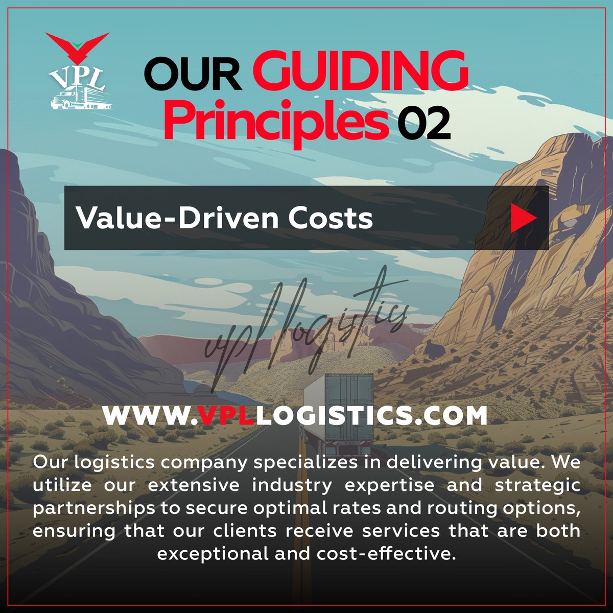 Value-Driven Costs

Our logistics company specializes in delivering value.

#vpllogistics #freightrecession #vensplailogistics