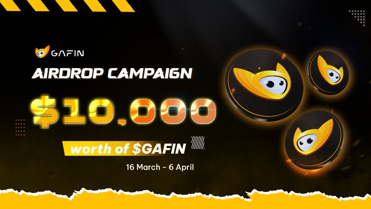 🎊 GAFIN AIRDROP SESSION 💥

Road to $GAFIN 🛣 Hurry up to share a pool of $10,000 GaFin Tokens🔥

📍Claim Airdrop here: t.me/GafinNewRoundA…

🎁 Rewards Structure:
✨ Top 200 referrals: $5000
✨ 1000 Lucky Winners: $5000

⏰ Event duration: 16 March - 06 April

🔸 $GaFin