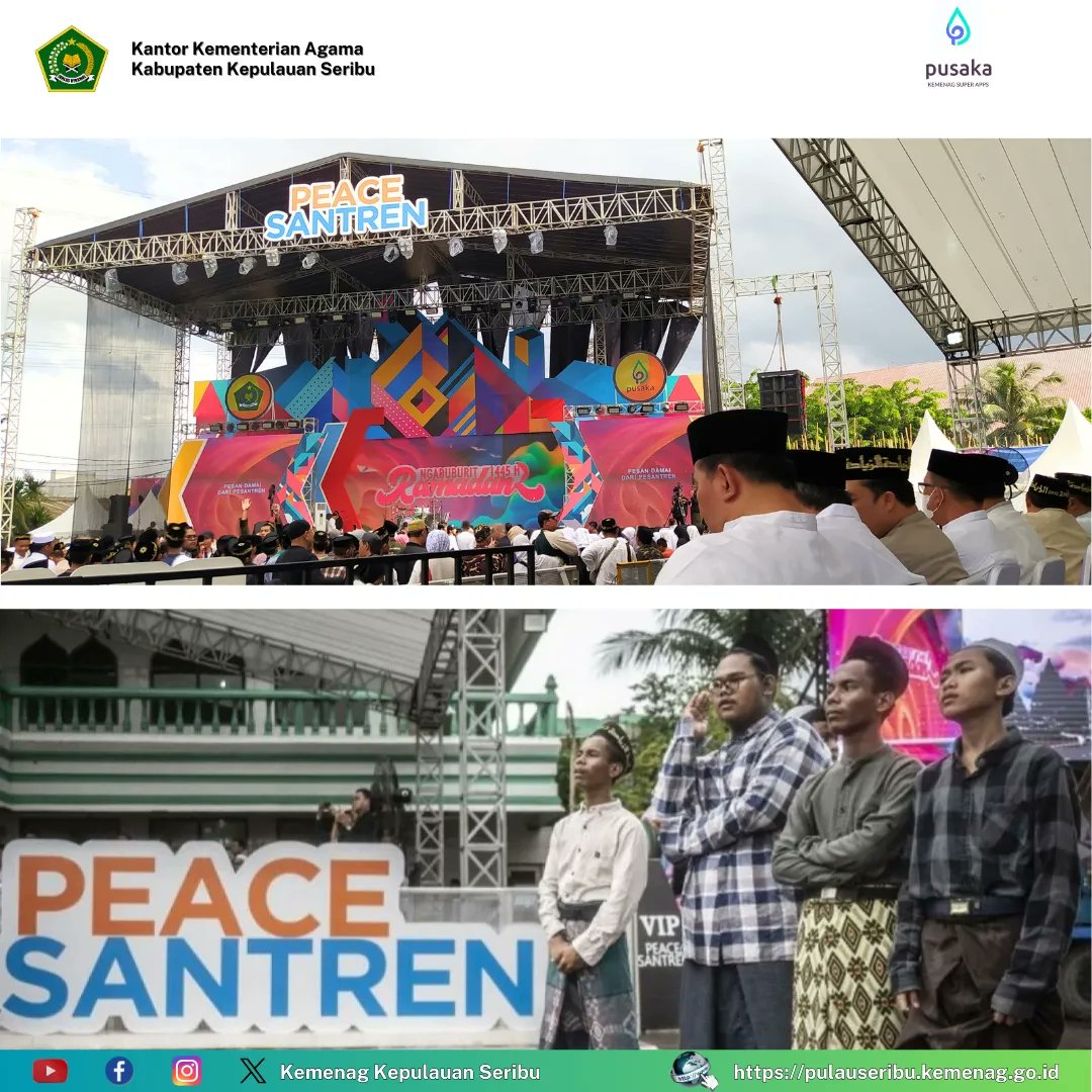 Jakarta (Humas) -- Kepala Kantor Kemenag Kabupaten Kepulauan Seribu, H. Mawardi hadiri acara pagelaran ngabuburit PeaceSantren  yang diselenggarakan di Pesantren Az Ziyadah Jakarta Timur. Sabtu, (16/03/2024).
