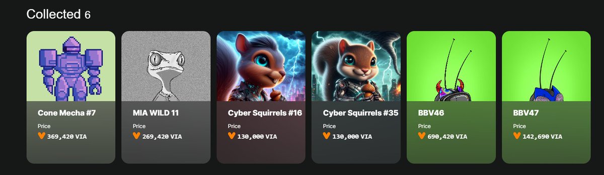 Got some @Voi_Net NFTs listed on nautilus.sh/#/account/FRK2… if anyone interested in buying! @algosquirrel @BuzzyBeenft @boganmeister @MoonAlgo #CyberSquirrels #BeeVoi #MIAWILD #ConeMecha