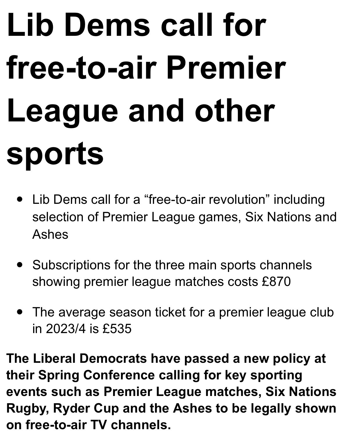 Premier league outlet free to air
