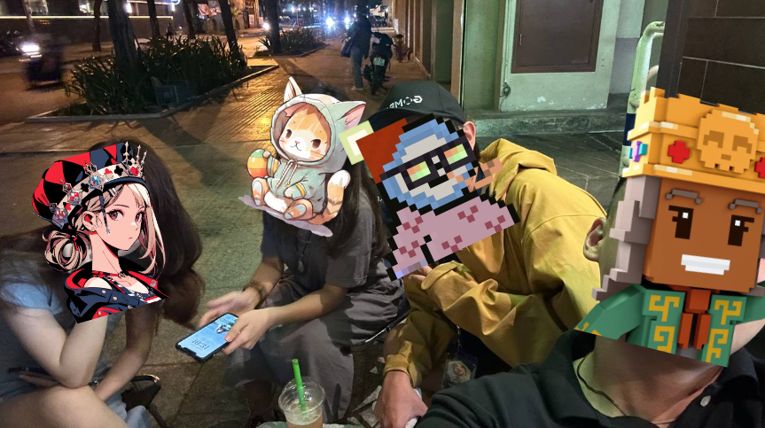NFTwithNaomi's tweet photo. Anwsome #Gomble night 👽 with anwsome guys 
@MjuMeme @DaveyNFTs @quilix 🫸🫷

 #memetalk #NFTtalk #gamingtalk #funtalk https://t.co/g3bVyQk6AI