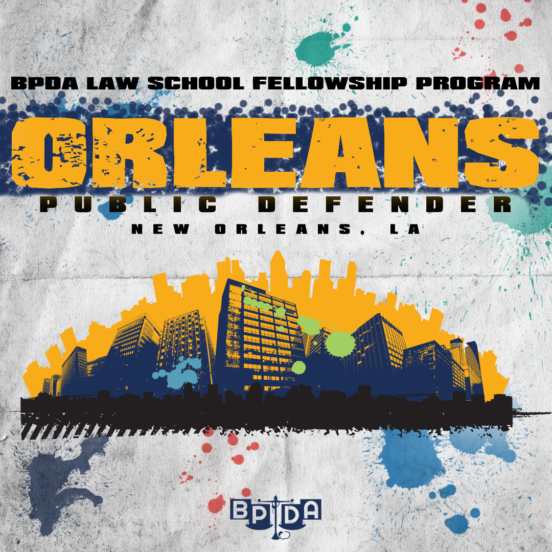 There's only 3 days left to apply — don't miss this opportunity to work at <a href="/OrleansDefender/">Orleans Public Defenders</a>! OPD's Summer Law 2024 Clerkship is an intensive 10-week, hands-on program that starts on June 4. Law clerks assist attorneys in all aspects of criminal litigation.
bpda.blackdefender.org/LawStudent2024