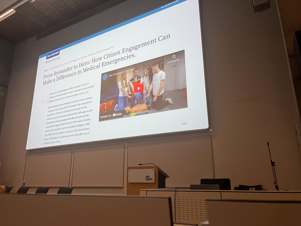 🙏Very gratfull that <a href="/kmonsieurs/">Koen Monsieurs</a> earlier today has not only recognised, but also appreciated the importance of our research project on #community #firstresponders to improve #survival from #OHCA ❤️
Together, we can make a difference in #savinglives🤝
#CPR #heroes <a href="/LIGB_KUleuven/">LIGB KU Leuven</a>