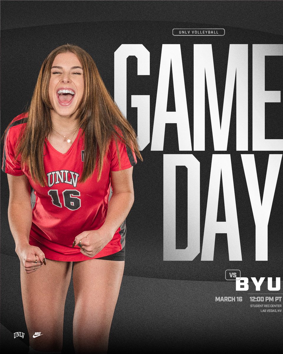 Back in Vegas. 😜 🆚 @BYUwvolleyball ⏰ 12 PM PT 🏟️ Student Rec Center 🎟️ ADMISSION IS FREE #BEaREBEL