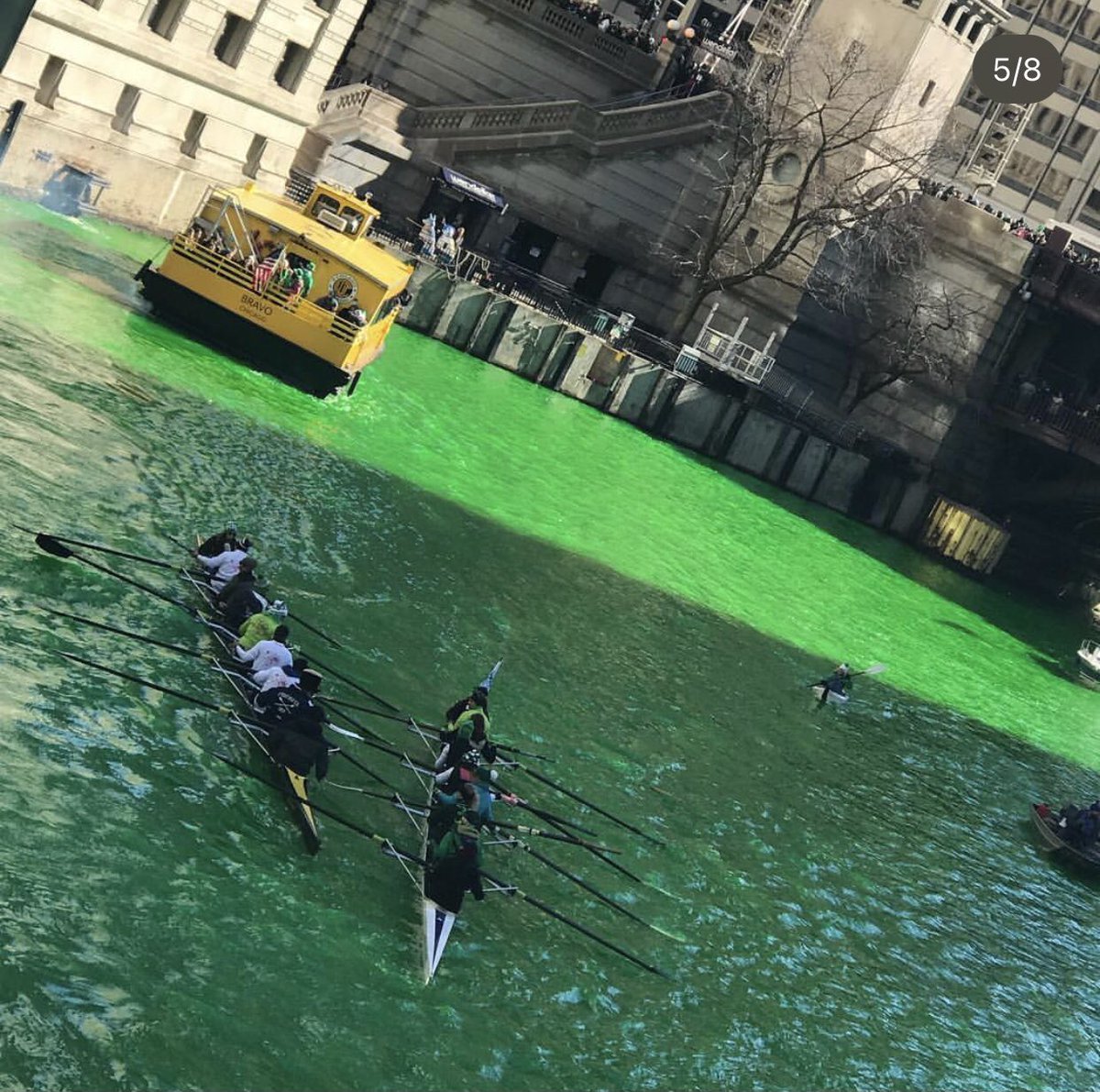 Happy St. Patrick’s Day — Chicago River Dyed Green today.
The photos were taken in 2019
#Ireland #Chicago #chicagoriver #StPatrickDay