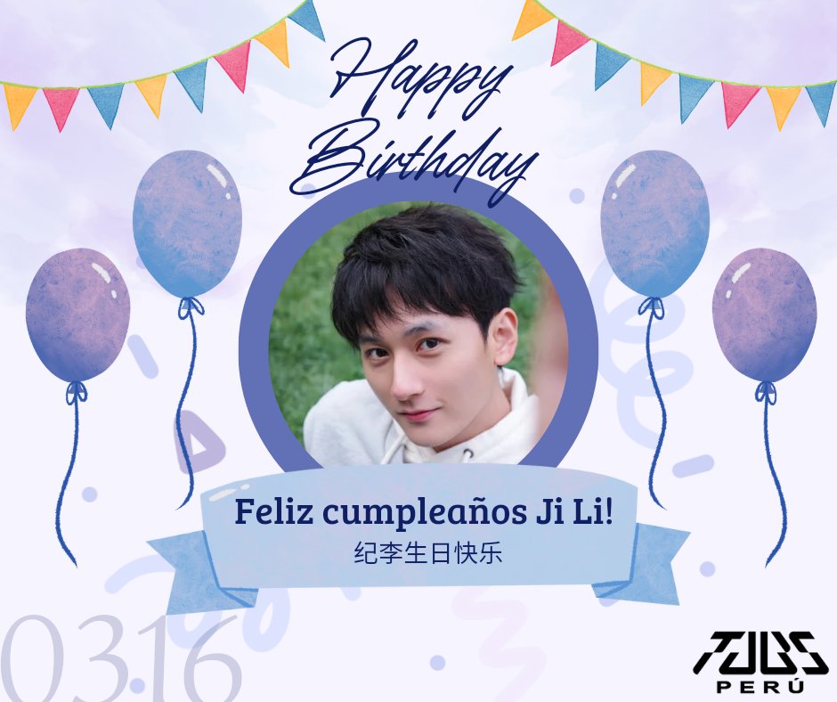 TUBS_Peru's tweet photo. Feliz cumpleaños para Ji Li de parte de TUBS Perú 🇵🇪 💜

#Happy0316_JiliDay #JiLi #纪李 #จี้หลี่  #TUBS #TheUntamedBoys #陈情少年 #JiLi #紀李 #TUBSPeru https://t.co/6dmbcoSGUb