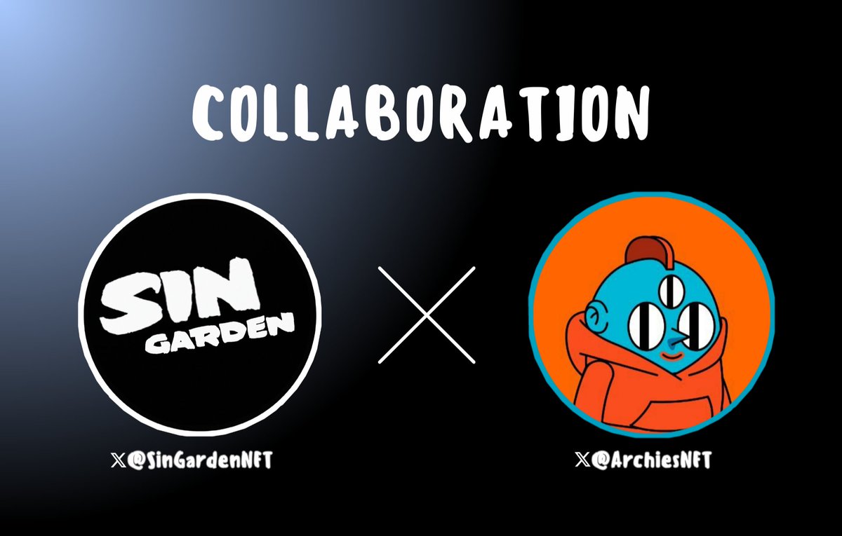 SinGardenNFT's tweet photo. We are thrilled to announce a unique collaboration with the leading NFT project - Archies NFT!

In honor of our partnership, Archies NFT has provided our community with 5 exclusive WL spots!

To enter:

1⃣Follow @SinGardenNFT & @ArchiesNFT 
2⃣Like & RT
3⃣Tag some sinners

⌛️ 48 hours

P.S. We will giveaway another 5 spots on our discord channel!