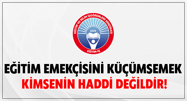 egitimis's tweet photo. EĞİTİM EMEKÇİSİNİ KÜÇÜMSEMEK KİMSENİN HADDİ DEĞİLDİR!
https://t.co/gqUf3gTK9v
#ogretmenesaygı https://t.co/GqpC7aUdki