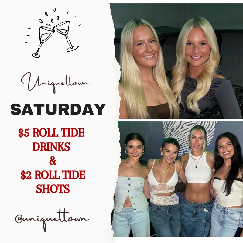 WE'RE OPEN!!!!

DRINK SPECIALS 

NO COVER 

#BeUnique