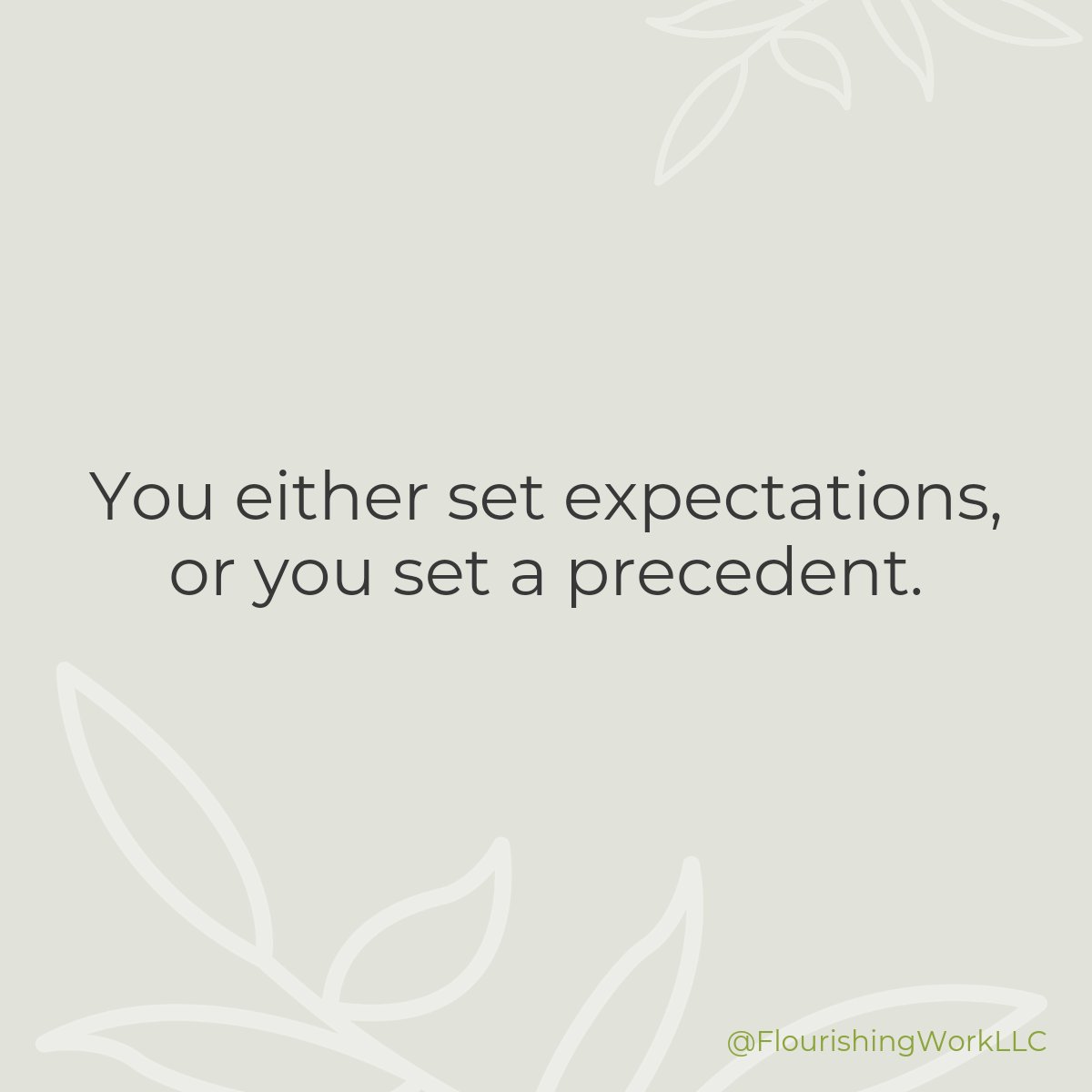 This one comes up all the time and my coaching sessions. Set expectations early and often, and the conversations are much easier! #coach #coaching #tip #tipoftheday #tips #thoughtoftheday #totd