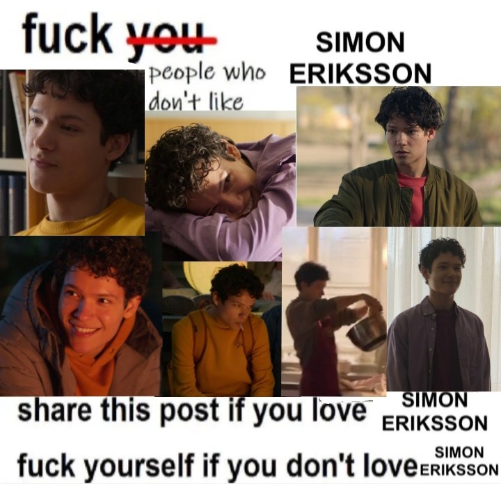 yrxevak's tweet photo. simon eriksson my beloved https://t.co/a457QyFYTb