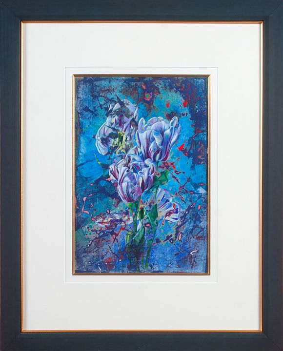 chaspaint's tweet photo. Art of the Day: "Blue Tulips - Collage Art". Buy at: https://t.co/yiSLNWRAcG https://t.co/1uMR20qmN5