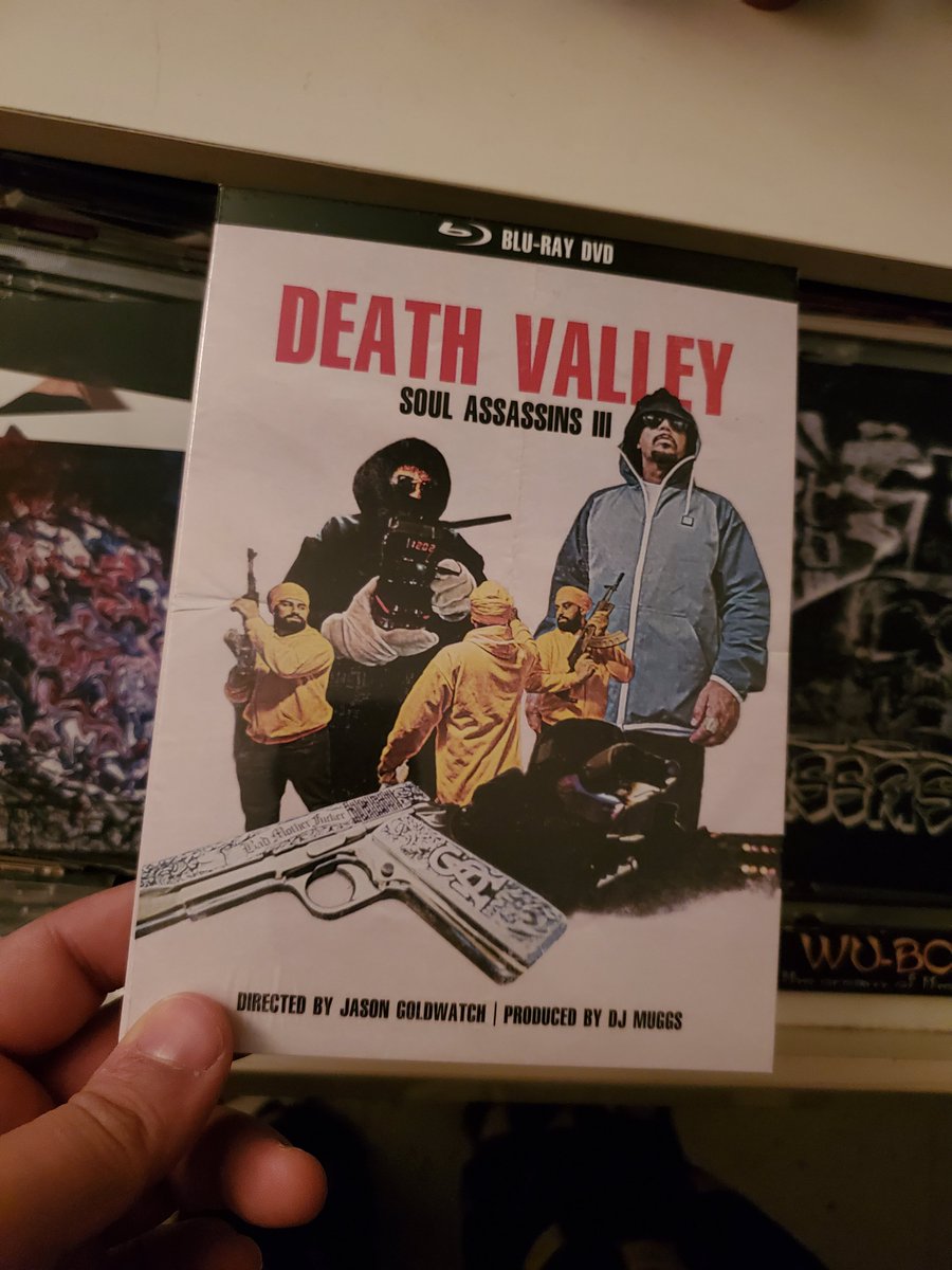 Finally arrived! Salute @DJ_Muggs #SoulAssassins 3: Death Valley DVD. A necessary addendum not only to my Muggs collection, but to my DVD library. In high anticipation to zone out to this cinematic experience at my leisure. #supporttheart #UndergroundHipHop #CollectorsAtHeart