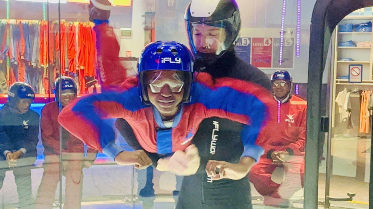 Pretty cool indoor skydiving adventure for our crew with our Jack and Jill Palm Beach Chapter. We learned how to skydive and the kids got a great STEM lesson in the process. Not sure if I’ll be jumping out of planes but had fun with it! #JJPBC💕💙 @JackandJillInc