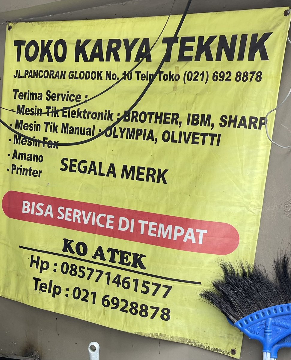 [ bookmark now ]

Rekomendasi: service mesin tik!
Lokasinya di Krekot, Jakarta.

Koh Atek kerjanya cepat. Ciamik. 
Thank you rekomendasinya, <a href="/onkeljohn/">John Navid</a> !