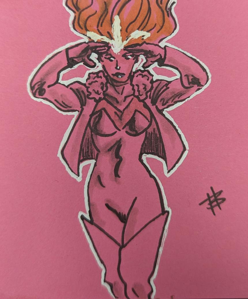 BenjamineArt's tweet photo. Emma Frost aka The White Queen! #10minutewarmup #freehanddrawing #art #comic #comicbook #postit #postitdrawing #Marvel #EmmaFrost #whitequeen #xmen #DarkXMen #QuietCouncilofKrakoa #BrotherhoodofMutants #FrostInternational #LegionAccursed #XavierInstitute #GenerationX #PhoenixFive https://t.co/huaVjmLX25