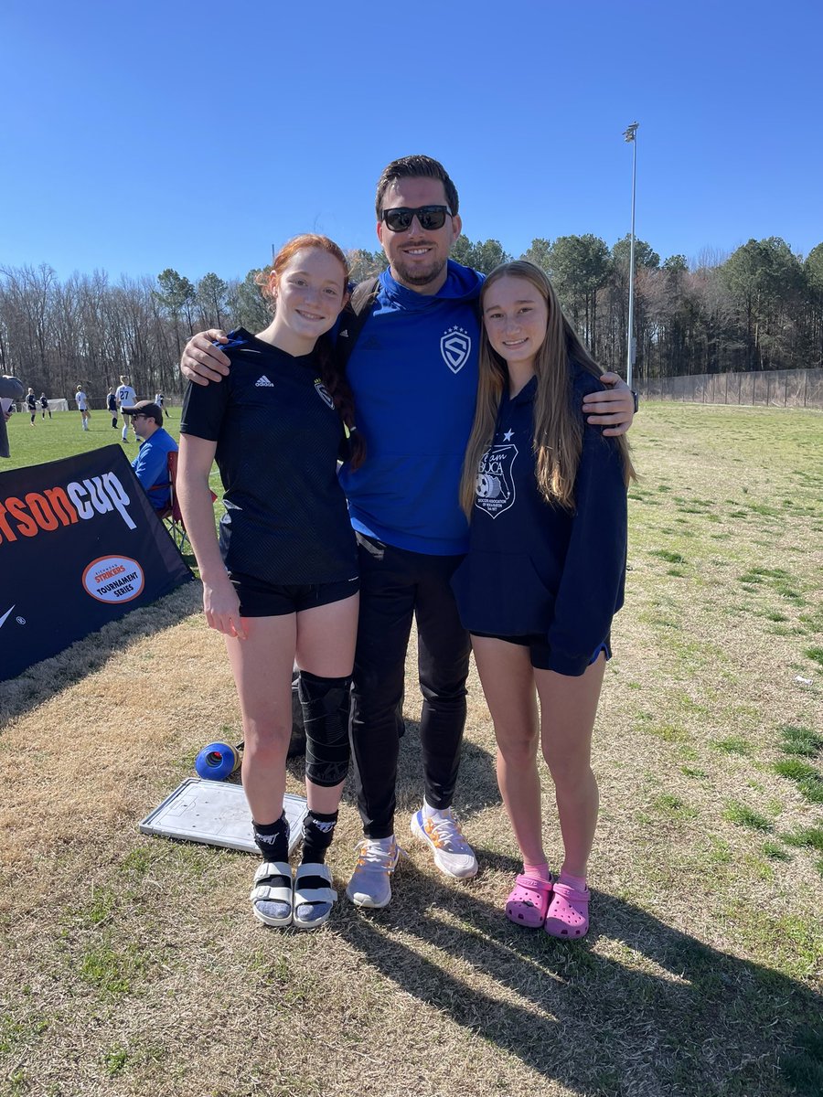 PeytonCannon_08's tweet photo. When your soccer bestie that moved to Florida comes to watch you play in Virginia 🥰 at the @jeffersoncup 

Excited to come watch you @MarissaTank26 later today! https://t.co/S2coiQG6wm