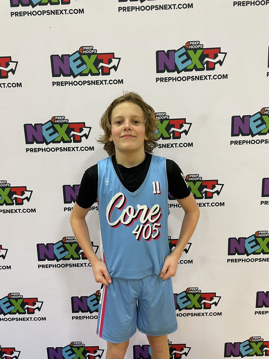 Thunderguad15's tweet photo. @CORE405 won by 20 points in their first game and these are the players of the game. 

Both Hank Haggard and Briggs Lennarson impacted the game in multiple areas. Hank’s ability to shoot the ball is remarkable for his age. 

@PrepHoopsNext 
#NextSouthwestKickoff https://t.co/iiT9MLXRI5