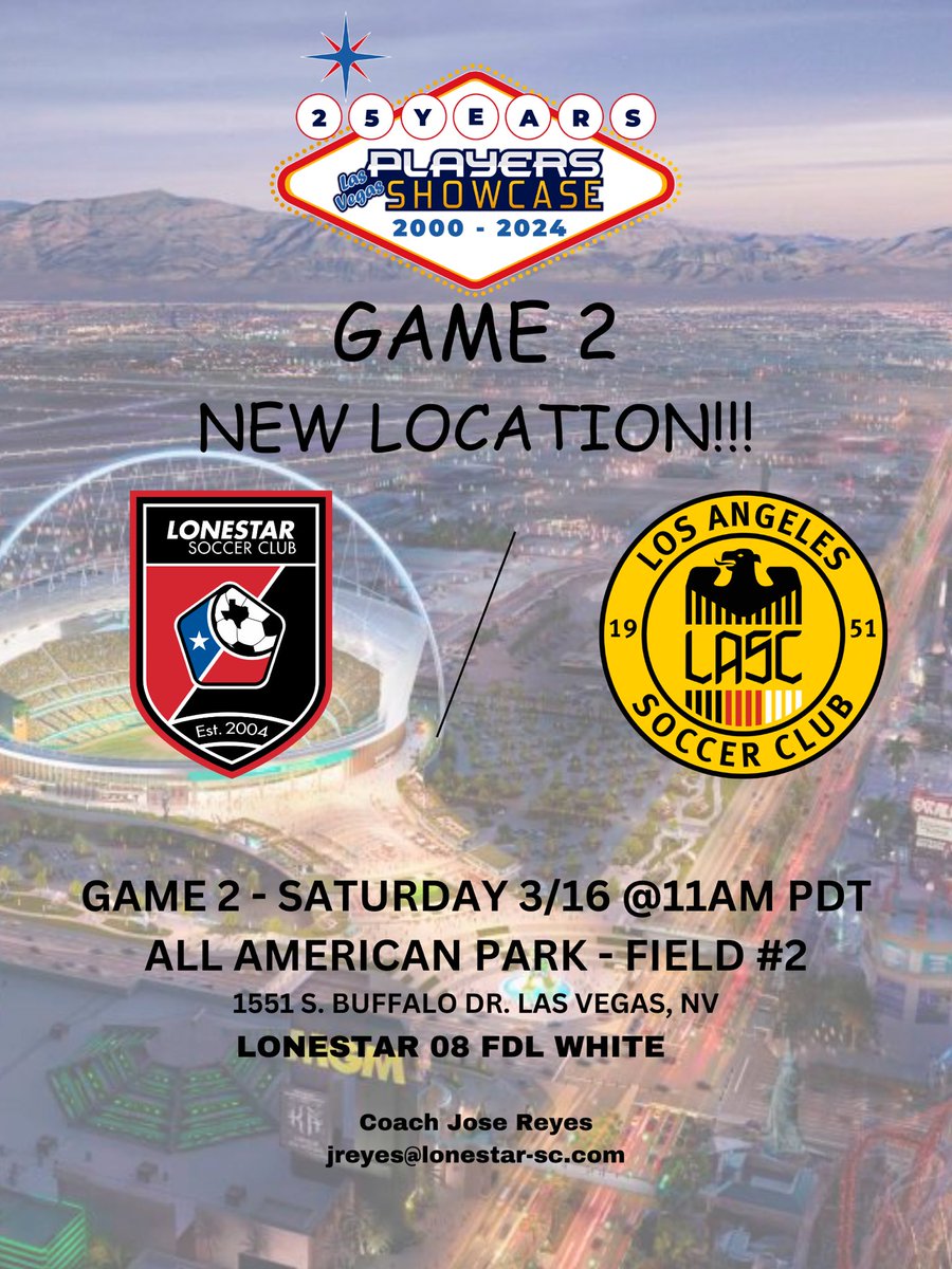 fdl_white's tweet photo. New location for Game 2!
@scoutingzone @TopDrawerSoccer @LonestarSC @PrepSoccer @TheSoccerWire @ImYouthSoccer https://t.co/D1lrRyO3PF