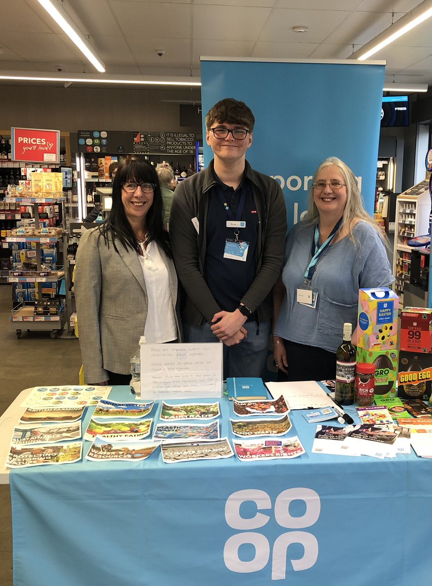 Thanks to all @coopuk members who gave feedback on our responsible retail agenda themes today at #Culcheth Co-op @RoreyS @ailsacoop