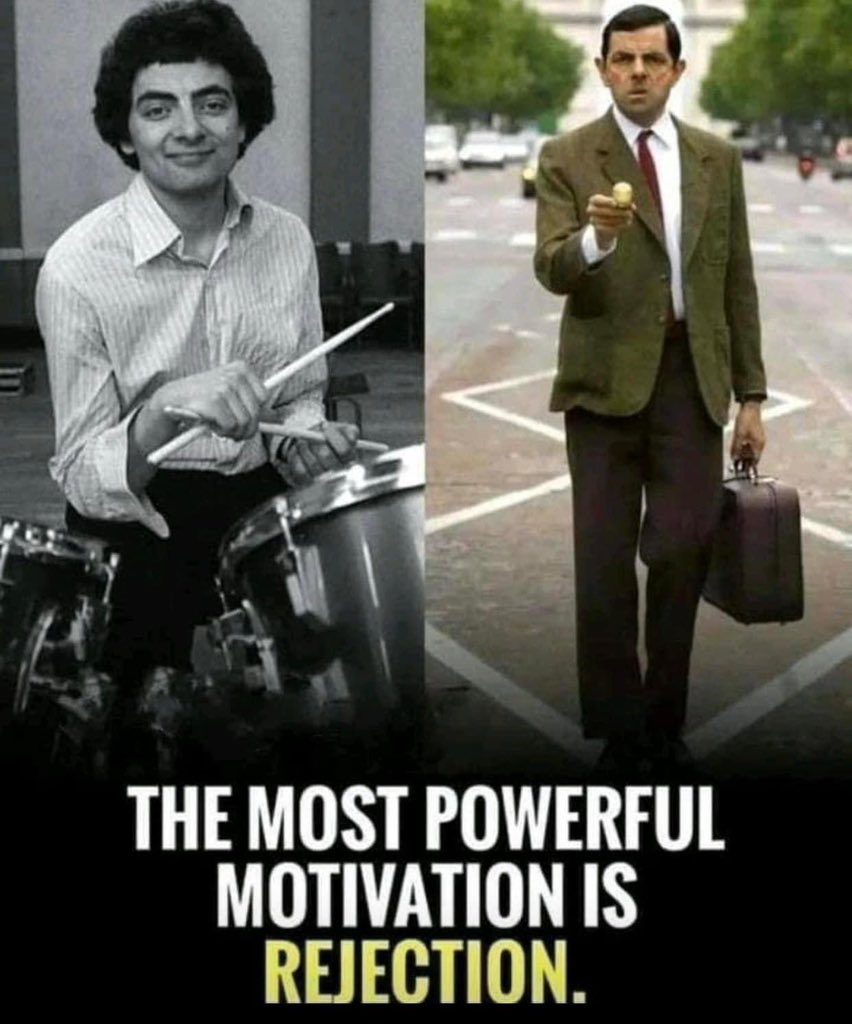 alvinfoo's tweet photo. Mr. Bean (Rowan Atkinson)
The story of the man who never gave up on his dreams.

Rowan Atkinson was born in a middle-class family and suffered terribly as a child because of his stuttering.

He was also teased and bullied at school because of his looks. His bullies thought he looked like an alien.

He was soon marked a strange and became a very shy, withdrawn kid who didn’t have many friends, so he dived into science.

One of his teachers said, there was nothing outstanding about him. I did not expect him to be a brilliant scientist, but he has proved everyone wrong.

Admitted to Oxford University during his days, he started falling in love with acting but couldn’t perform due to his speaking disorder.

He got his master’s degree in electrical engineering before appearing in any movie or TV show after getting his degree, he decided to pursue his dream and become an actor so he enrolled in a comedy group but again, his stammering got in the way.

A lot of TV shows rejected him, and he felt devastated but despite the many rejections. He never stopped believing in himself.

He had a great passion for making people laugh and knew that he was very good at it. he started focusing more and more on his original comedy sketches and soon realized that he could speak fluently whenever he played some character.

He found a way to overcome his stuttering and his also used there is an inspiration for his acting.

While studying for his master’s Rowan Atkinson co-created the strange, surreal, and now speaking character known as Mr. Bean.

He had success with other shows, Mr. Bean made him globally famous and despite all the obstacles he faced because of his looks and his speaking disorder, he proved that even without a heroic body or a Hollywood face, you can become one of the most loved and respected actors in the world.

The motivational success story of Rowan Atkinson. It’s so inspiring because it teaches is that to be successful in life, the most important things are passion, hard work, dedication and never giving up, because without caring about our feelings and weaknesses.

Moral of the story:
No one is born perfect. Don’t be afraid. People can accomplish amazing things every day in spite of their weaknesses and failures.