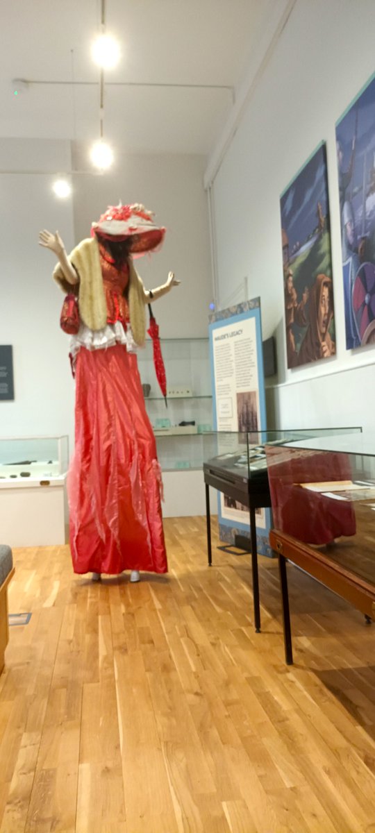 It was a pleasure to welcome Claire and Gary from 'Wobbly Circus' to the museum today while they were in town as part of the weekends festivities! #Limerick #Museum #StPatricksWeekend #circus #StPatricksDay #stilts #wobblycircus