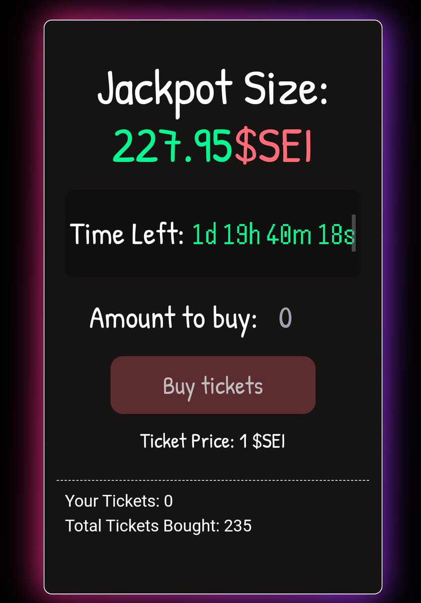 Less than 48 hours left for our first Sweepstakes!⚜️

What are you waiting for?

lottery.jointhetrench.com