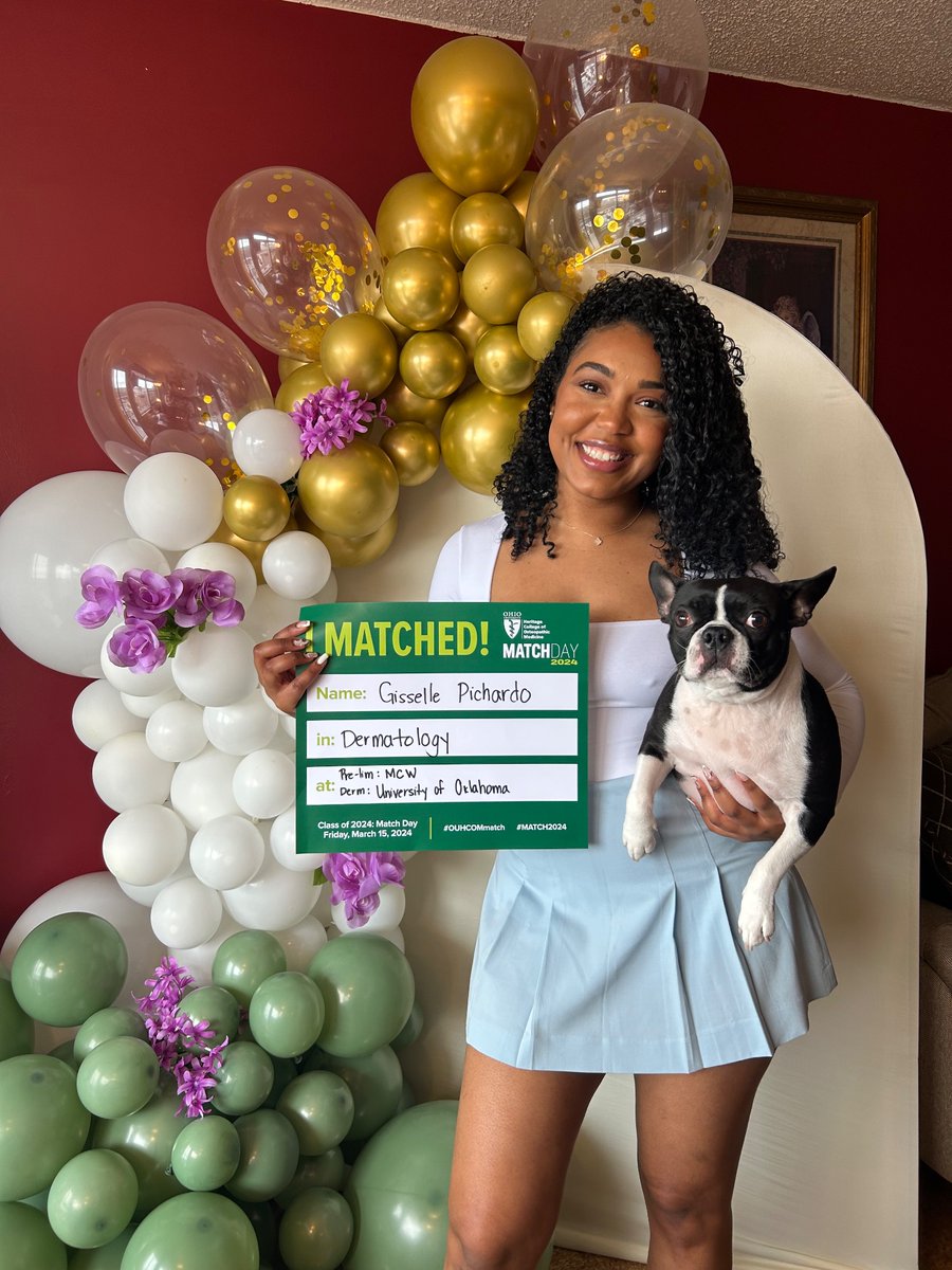 GissellePchardo's tweet photo. Thrilled to announce Iโll be training at The University of Oklahoma for Derm residency!! ๐ฅณ๐๐๐ #MatchDay2024 #Match2024 #DermTwitter #OUHCOMMatch https://t.co/ugA90gKr5E