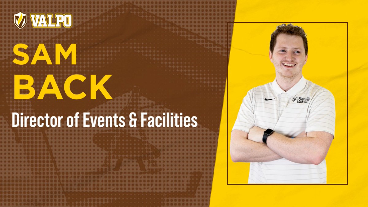 Valpo Athletics (@valpoathletics) on Twitter photo A <a href="/ValpoU/">Valparaiso University</a> graduate and former <a href="/ValpoBasketball/">Valpo Basketball</a> student manager, Sam Back (<a href="/sback15/">Sam Back</a>) returns to his alma mater as Director of Events & Facilities.
📝➡️ bit.ly/3vgCxmR
#GoValpo A <a href="/ValpoU/">Valparaiso University</a> graduate and former <a href="/ValpoBasketball/">Valpo Basketball</a> student manager, Sam Back (<a href="/sback15/">Sam Back</a>) returns to his alma mater as Director of Events & Facilities.
📝➡️ bit.ly/3vgCxmR
#GoValpo