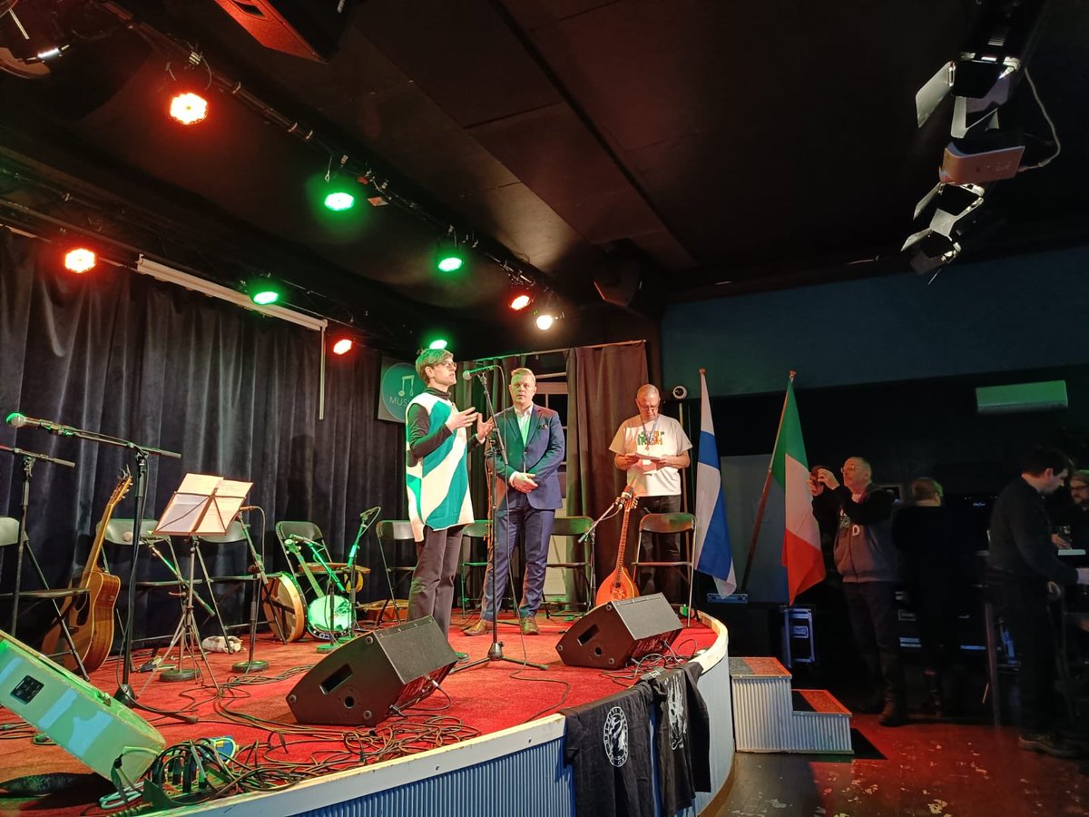 Great to be in #Salo for the Irish Festival and opening act Helsinki Harps Folk Group. Thanks for the opportunity to join to all the organisers! @IrishEmbFinland