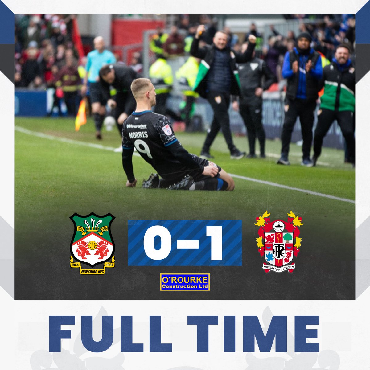 TranmereRovers's tweet image. VICTORY IN WREXHAM!

#TRFC #SWA