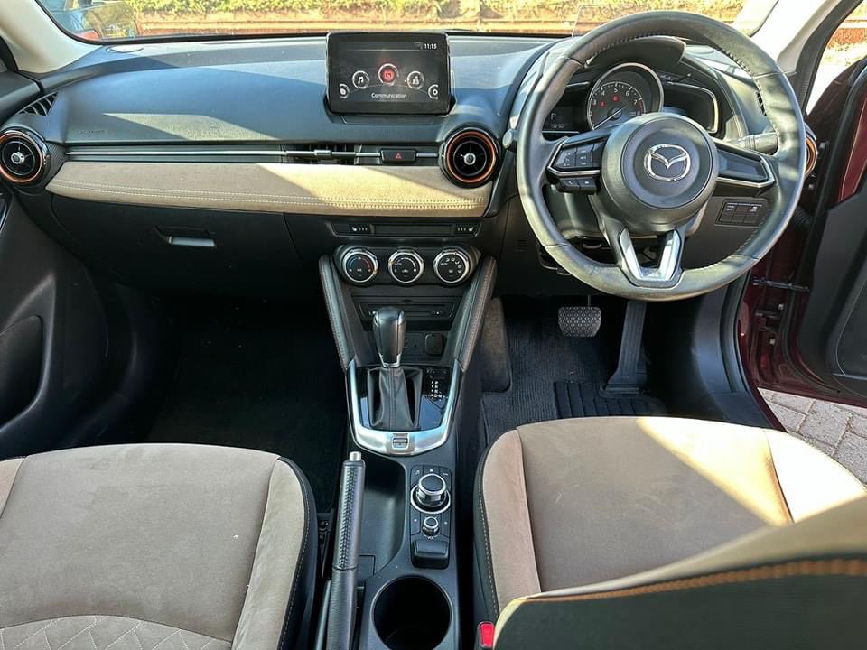 kai_and_karo's tweet photo. Mazda did a great job in its choice of colours as seen with the Mazda Demio listed. It gives it a premium class which they have been doing with most of their cars, especially the CX-5s. The maroon colour is complemented by beige fabric seats uniquely designed and have heating functionality. Steering wheel controls, android infotainment display system, climate controls, and sport mode consist of its specs.

Find the price and details here
https://t.co/8h8wtI9UDy

Call or text 0737665566 to inquire