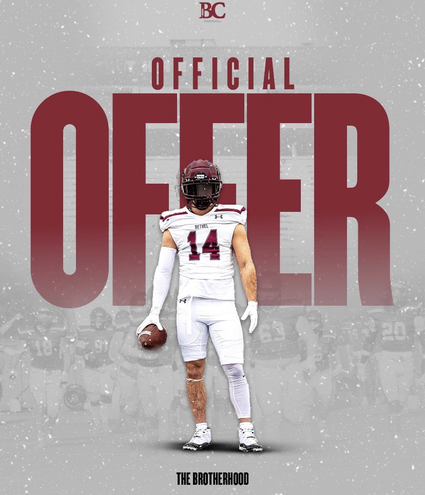 SchellingJordan's tweet photo. Thanking the Lord for another opportunity!! Blessed to receive my second offer to Bethel college!! @CoachStokesBC @TheTerryCook @coach_fred @CoachSmith918 https://t.co/2n7Ha7ddB7